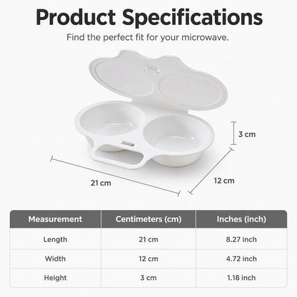 2Pcs Microwave Egg Cooker
