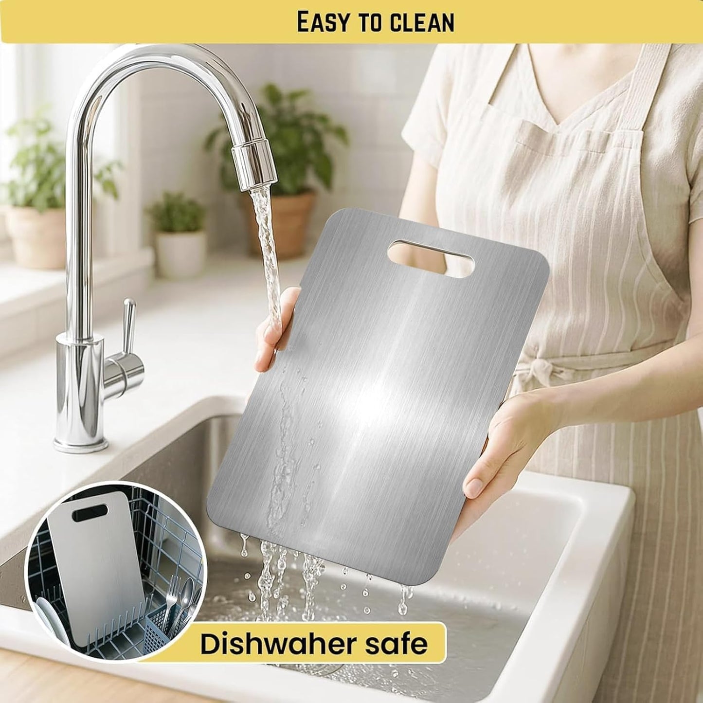 316 Stainless Steel Double-Sided Cutting Board