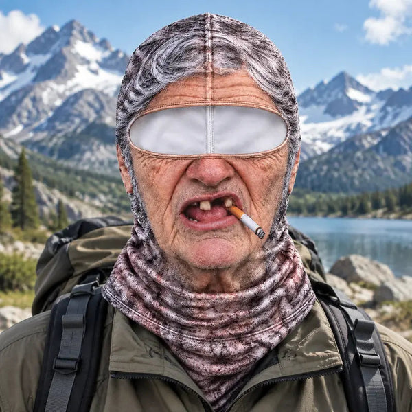Funny Disguise Mask of an Old Person for Winter