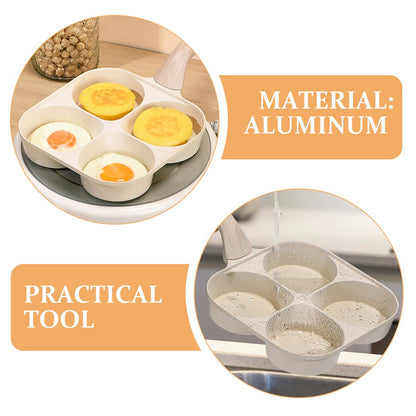 Four-hole Skillet for Breakfast Easy Clean Egg Cooker and Quick Morning Meals