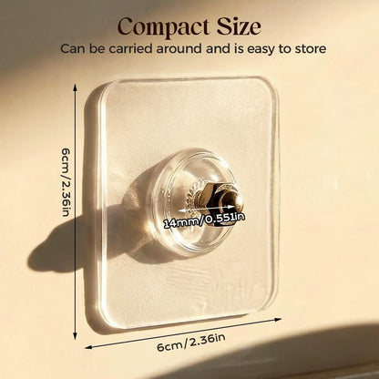 Heavy Duty No-Drill Screw Stickers, Adhesive Hooks Without Nails