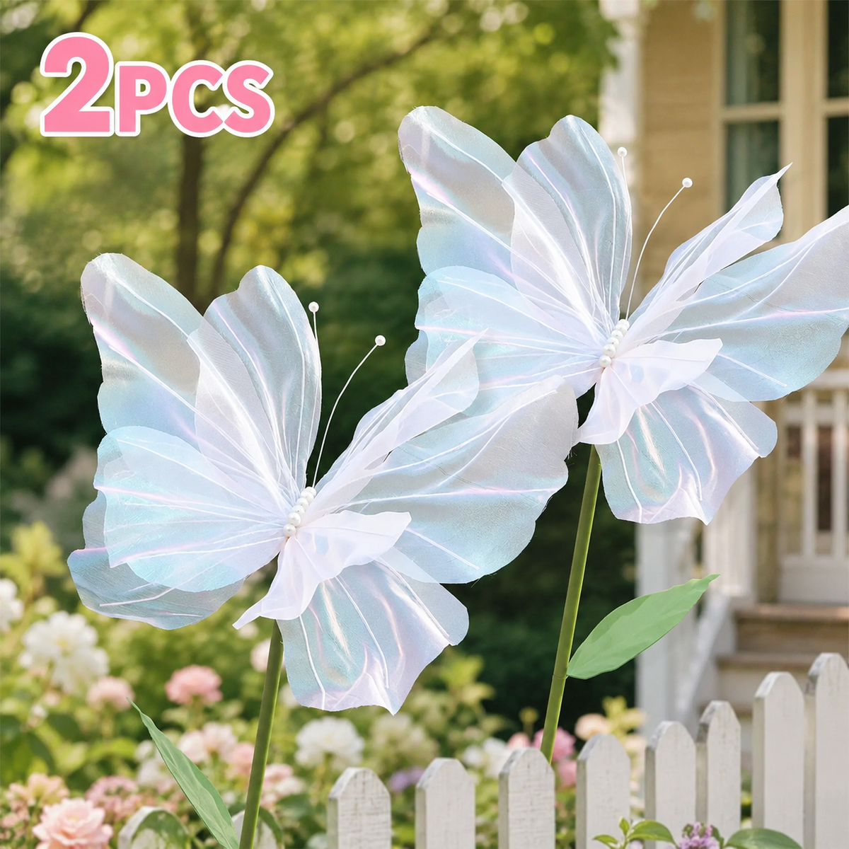 2PCS Large Gradient Butterfly Decorations