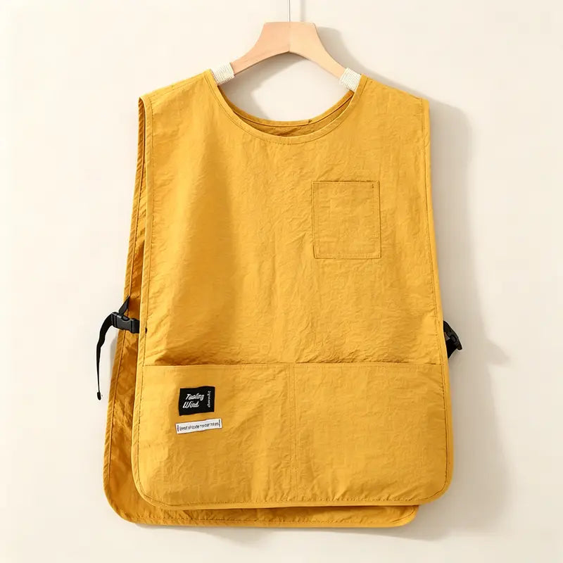 Waterproof Unisex Cobbler Apron with 4 Pockets, Vest Style Ultralight Work Overalls