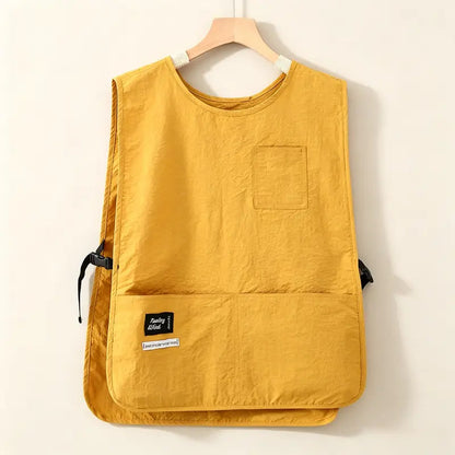 Waterproof Unisex Cobbler Apron with 4 Pockets, Vest Style Ultralight Work Overalls