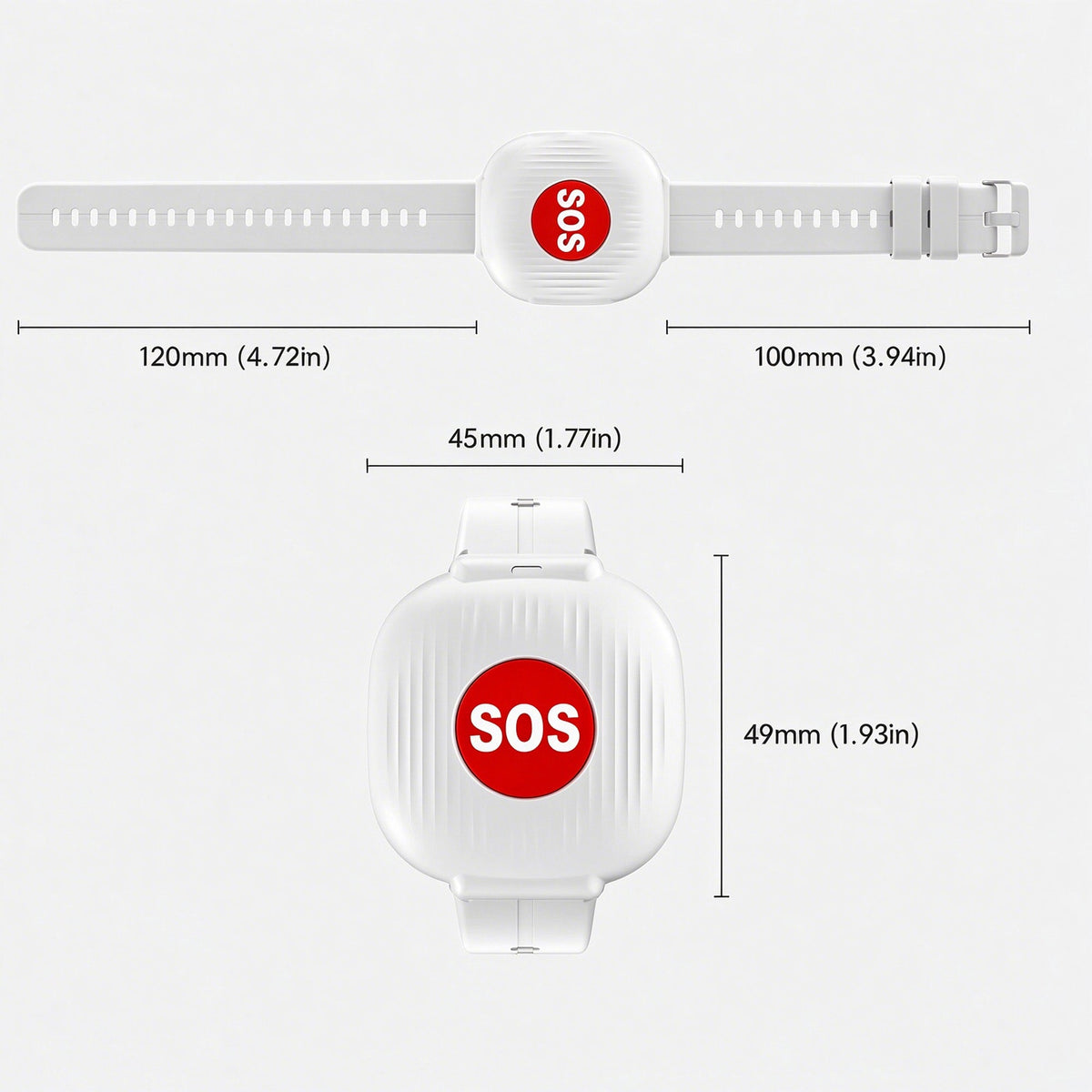 SOS Emergency Call Bracelet Life Alert for Seniors, No Monthly Fee,WiFi Caregiver Call Button