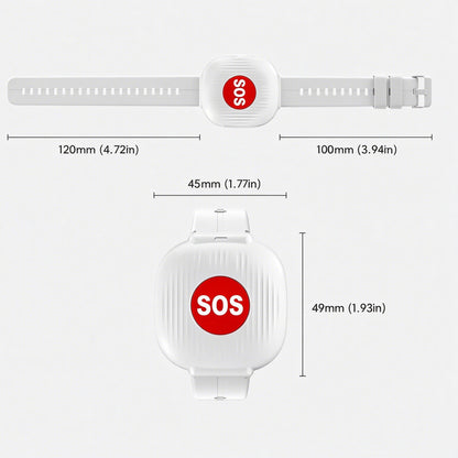 SOS Emergency Call Bracelet Life Alert for Seniors, No Monthly Fee,WiFi Caregiver Call Button