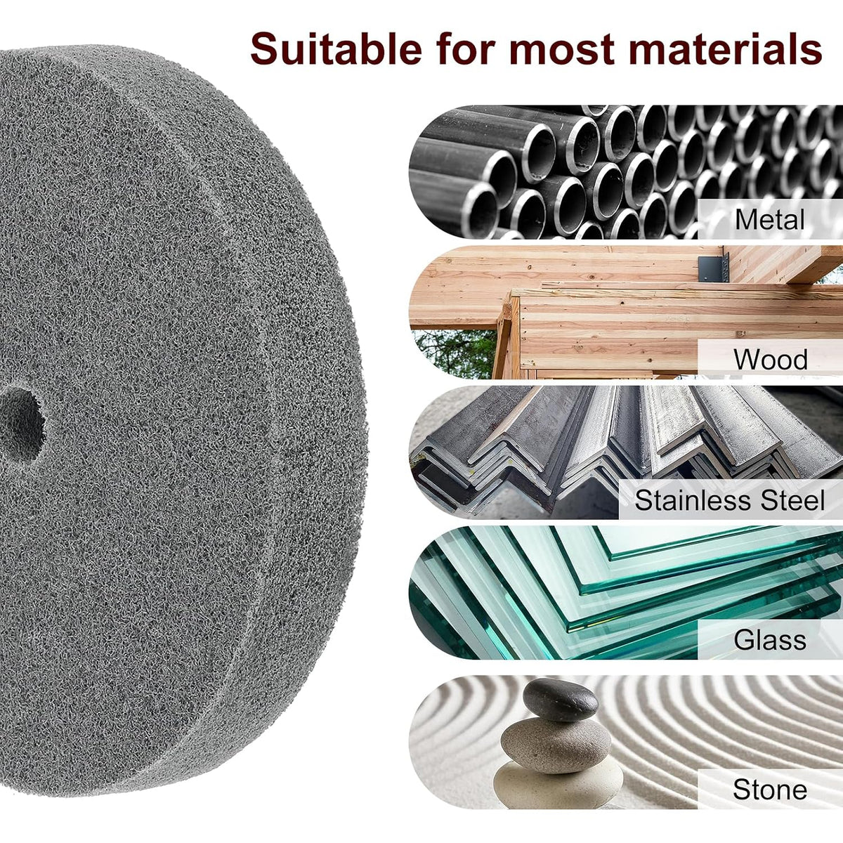 5Pcs Nylon Fiber Polishing Wheel
