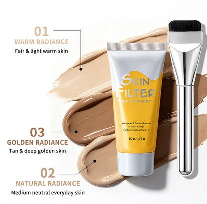 Isolation Cream Primer Moisturising Brightening Makeup Base with Brush