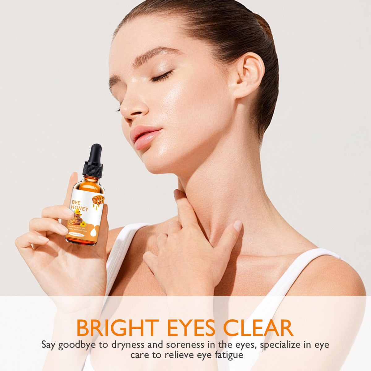 Honey Hydrating Under-Eye Essence for Moisturizing, Gentle Daily Eye Skin Care Serum