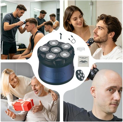 Bald Head Shaver LED Display Waterproof Rechargeable Long Battery