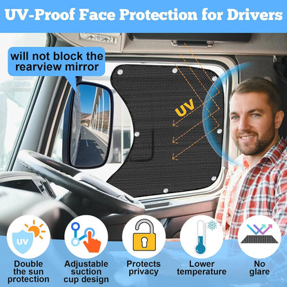 UV Protective Car Side Window Sunshade with Suction Cup