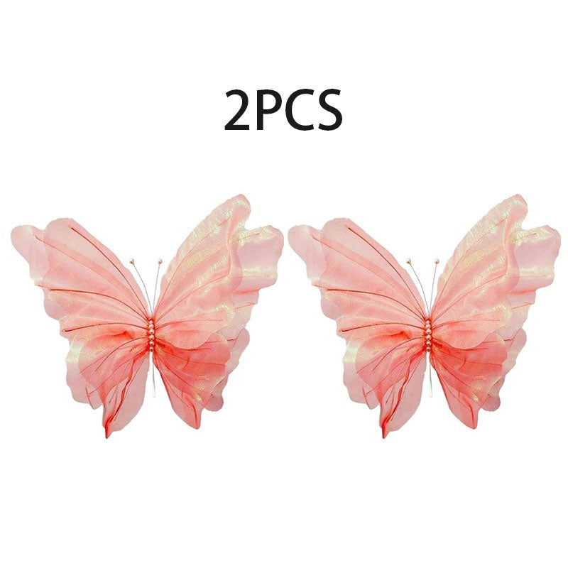 2PCS Large Gradient Butterfly Decorations