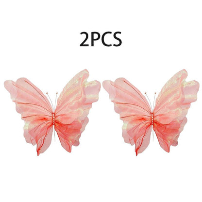 2PCS Large Gradient Butterfly Decorations