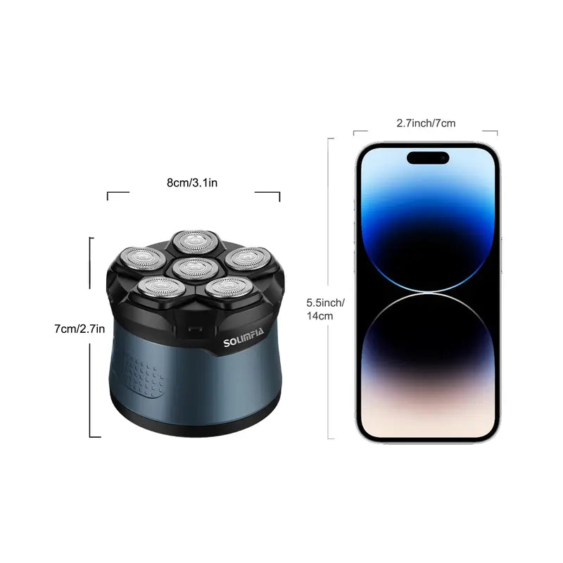 Bald Head Shaver LED Display Waterproof Rechargeable Long Battery