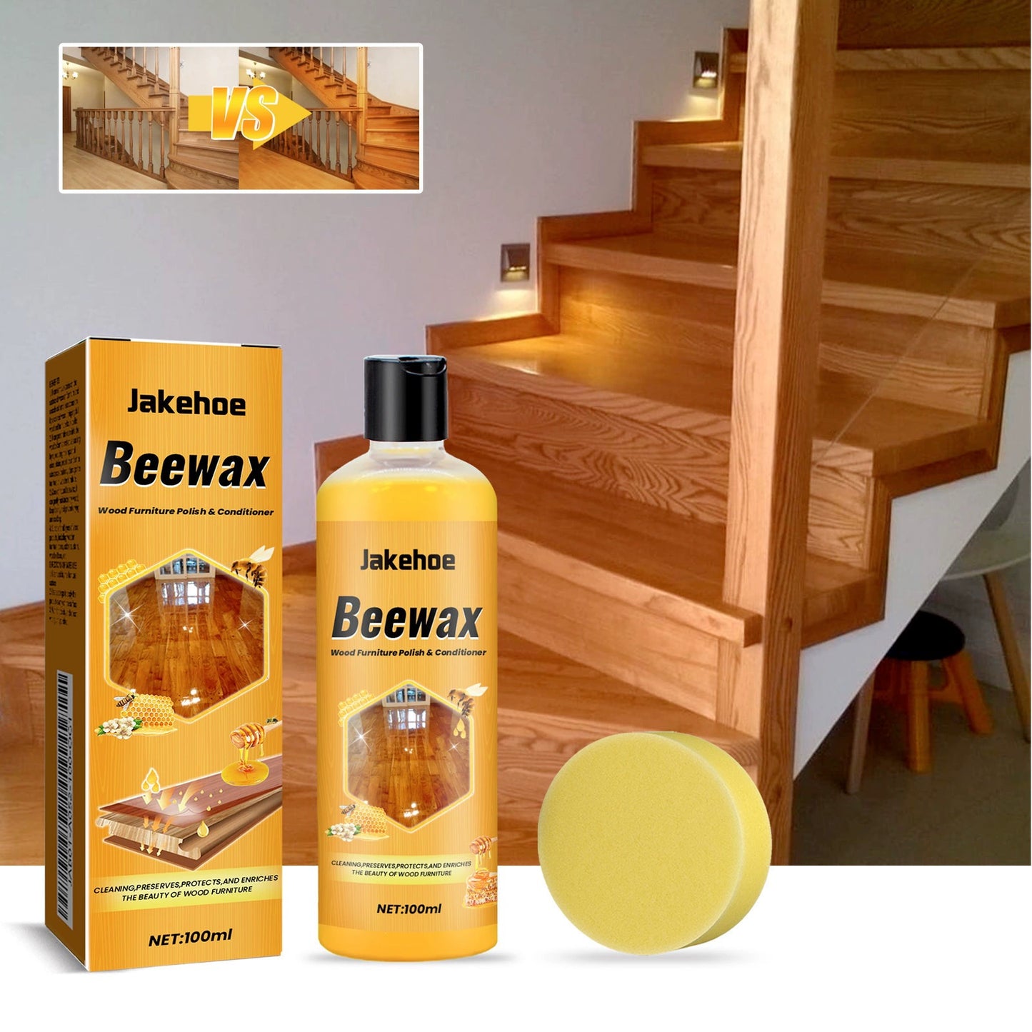3.5 FL.OZ Natural Beeswax Furniture Polish - Wood Conditioner & Protector