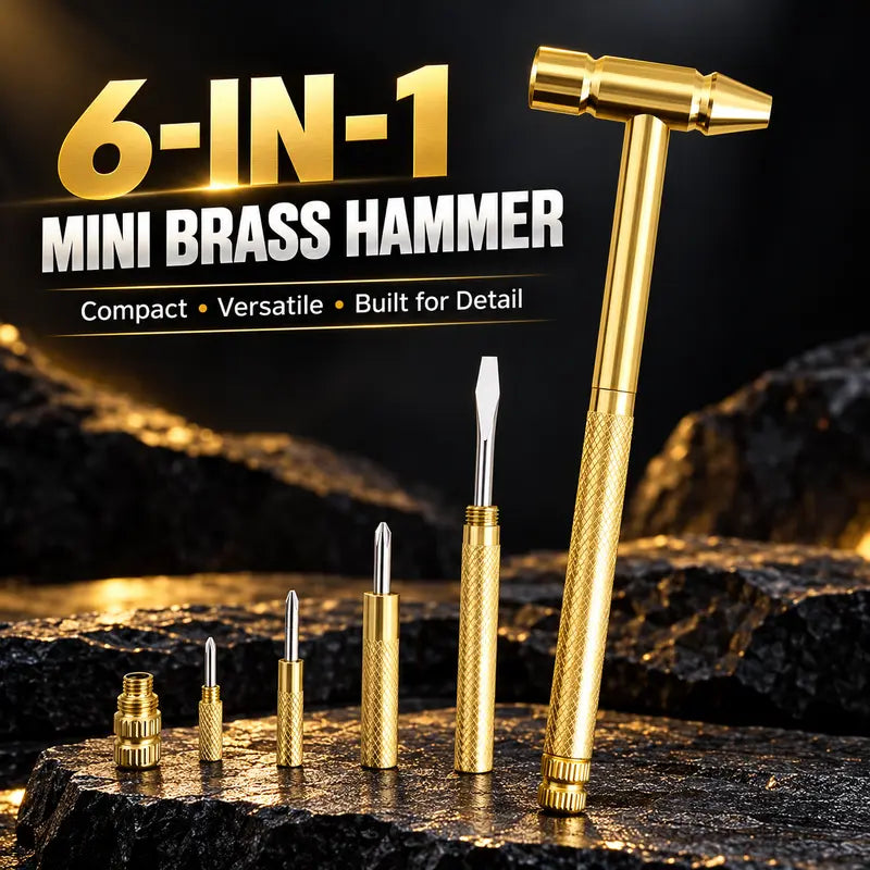 6 in 1 Mini Multifunction Hammer & Screwdriver Hand Tools