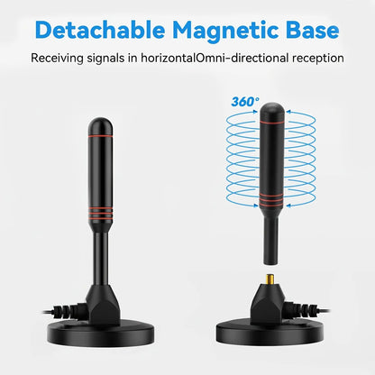 Indoor TV Antenna with 2 Signal Boosters & 32FT Cable