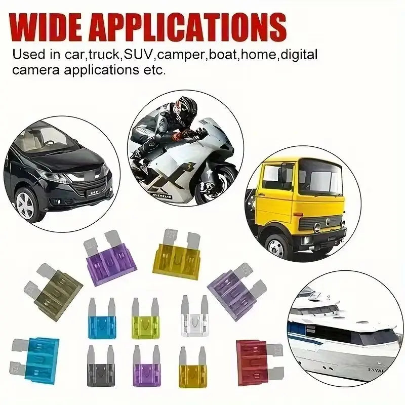 306PCS Car Blade Fuse Assortment Set for Automotive Applications