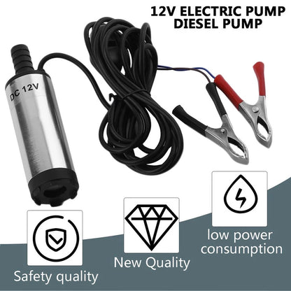 DC 12V Stainless Steel Submersible Diesel Fuel Water Oil Pump