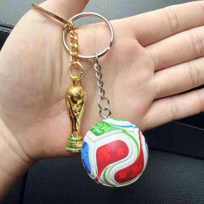 2026 Soccer World Cup Trophy Metal Keychain
