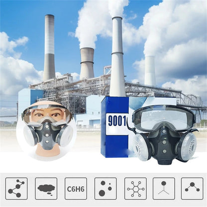 Full Face Mask for Painting & Spraying,Wide View Lens for Woodworking