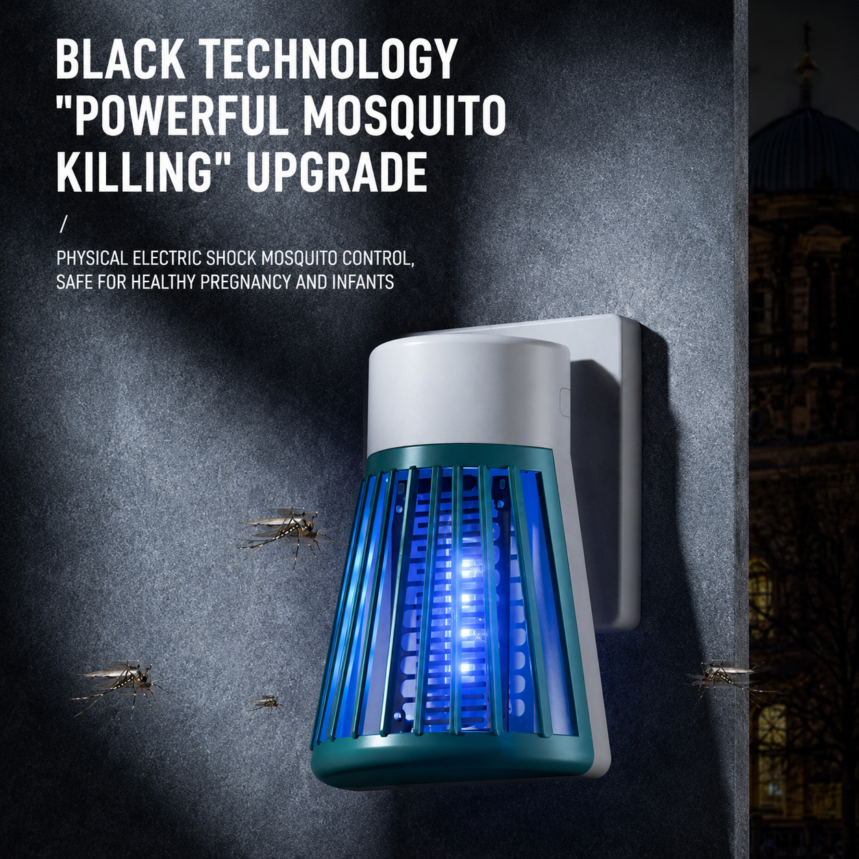 Hanging Rechargeable Mosquito Killer Lamp - Portable UV Insect Trap