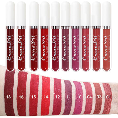 10Pcs Liquid Matte Lipstick Set, Long Lasting Lipstick 24 hour Waterproof Lip Gloss