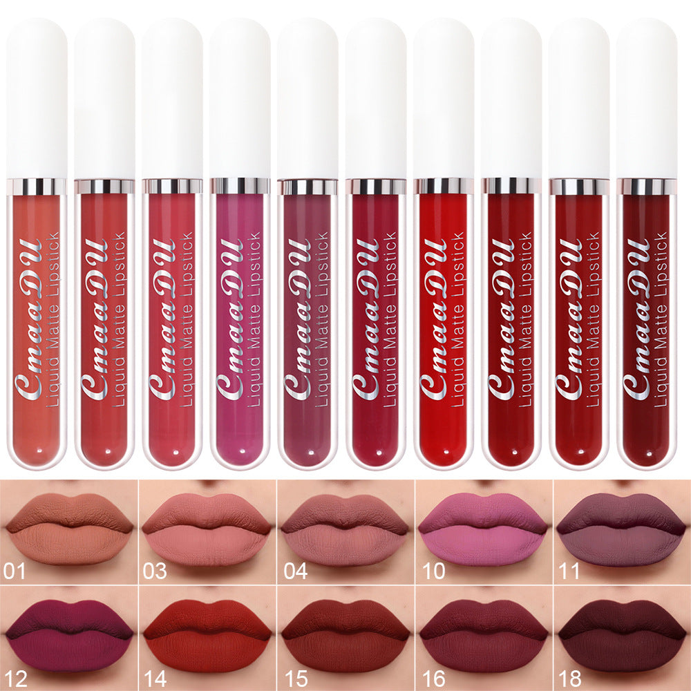 10Pcs Liquid Matte Lipstick Set, Long Lasting Lipstick 24 hour Waterproof Lip Gloss