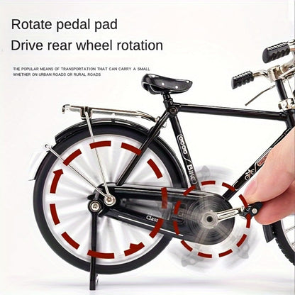 51-Piece DIY Vintage 1:10 Scale Alloy Bicycle Model Ornament
