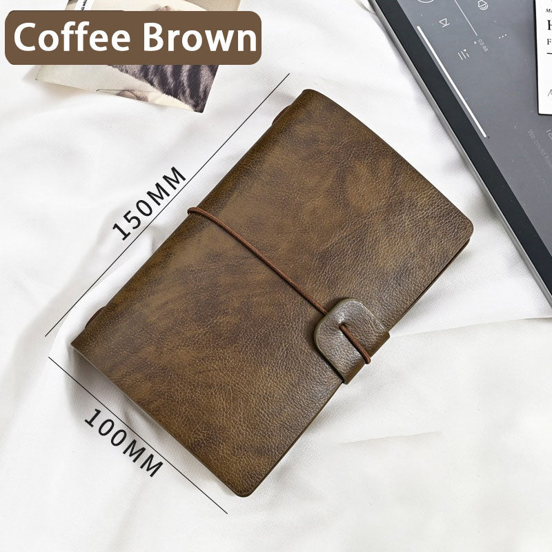 Leather Writing Journal Notebook Refillable,Handmade Travelers Notebook