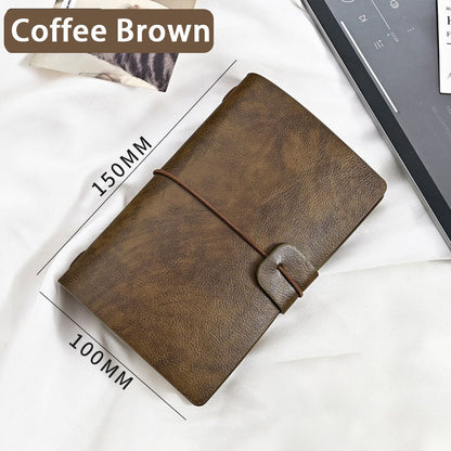 Leather Writing Journal Notebook Refillable,Handmade Travelers Notebook