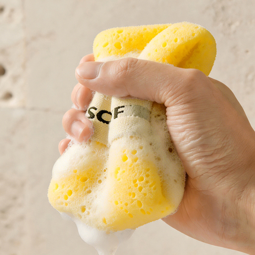 3 Pcs Soft and Skin-friendly Soap Foaming Net Bath Sponge