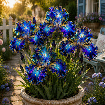 500Pcs Mix-color Premium Bearded Iris Collection Stunning Blooms ,Easy to Grow