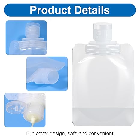 20 PCS Leak Proof Travel Fluid Makeup Packing Bag