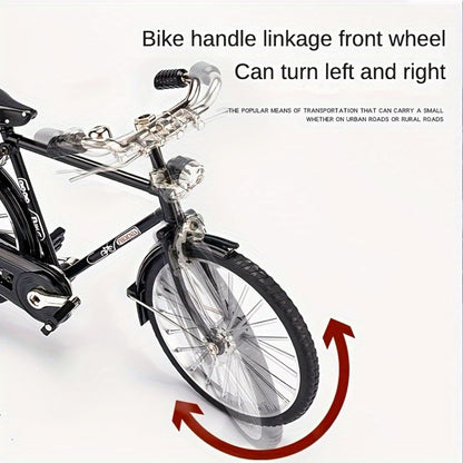 51-Piece DIY Vintage 1:10 Scale Alloy Bicycle Model Ornament