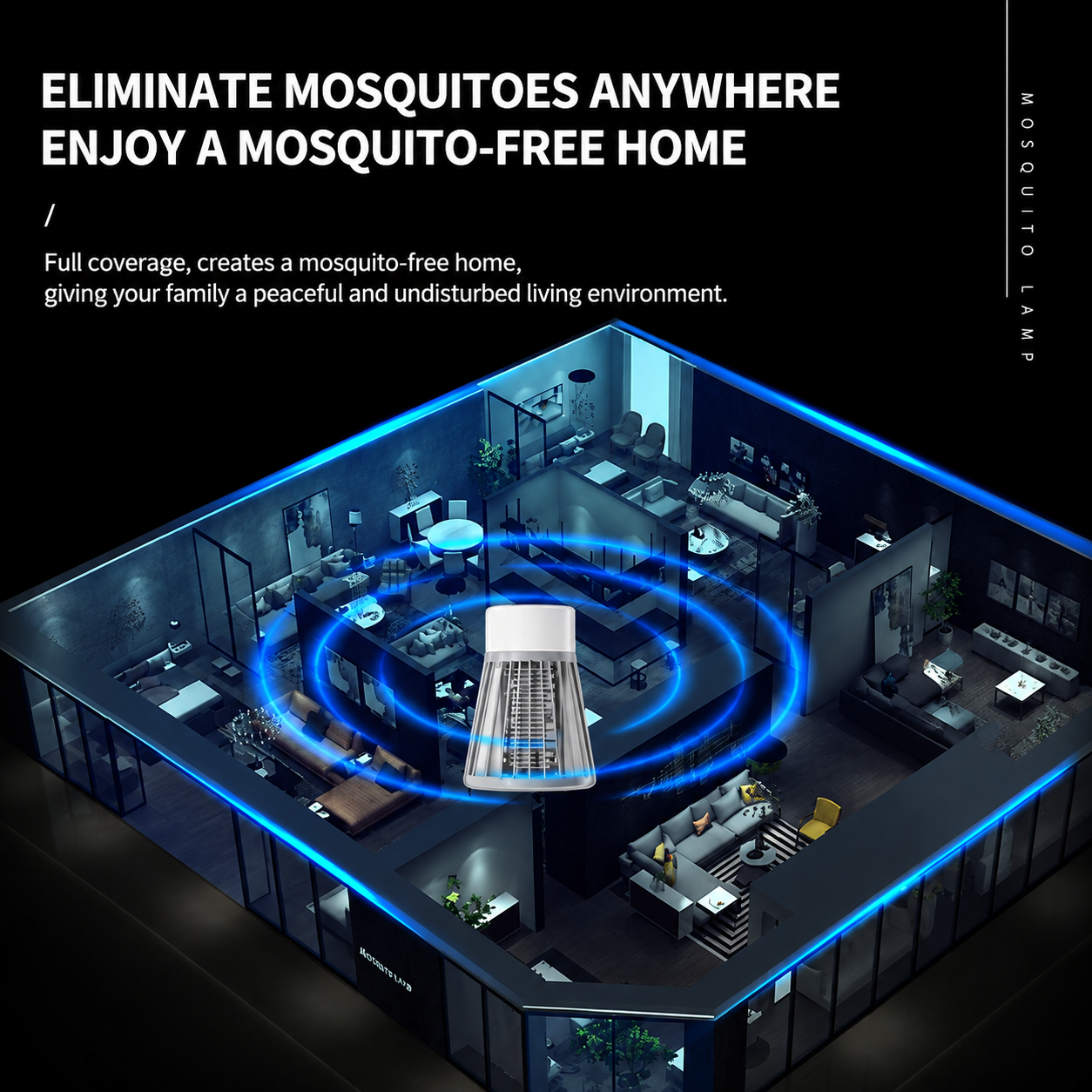 Hanging Rechargeable Mosquito Killer Lamp - Portable UV Insect Trap