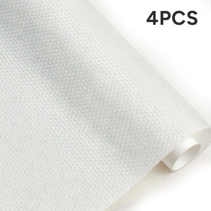 4Pcs Refrigerator Liners for Shelves Non-Adhesive Shelf or Drawer Liner