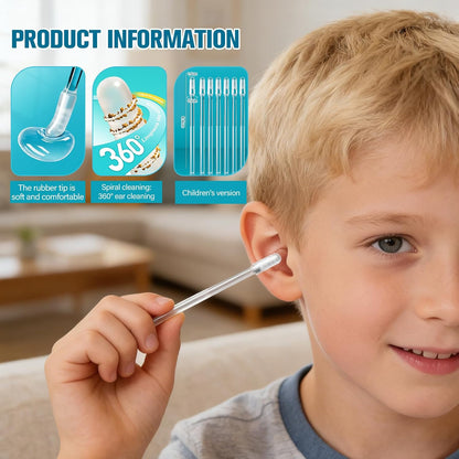 48PCS Sticky Ear Reusable Earwax Remova lAdhesive Swabs Cleaning Stick,
