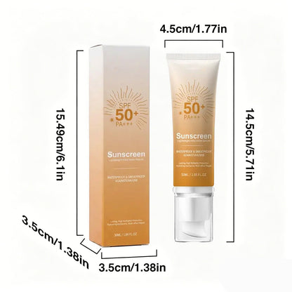 Long-lasting Waterproof Sunscreen to Prevent Sunburn and Tanning. SPF 50 PA+++