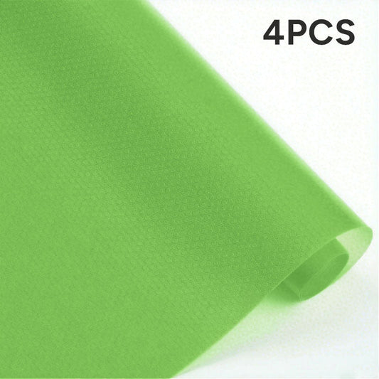 4Pcs Refrigerator Liners for Shelves Non-Adhesive Shelf or Drawer Liner