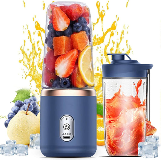 Portable Blender,Personal Blender USB Rchargeable 400ML with 6 Blades