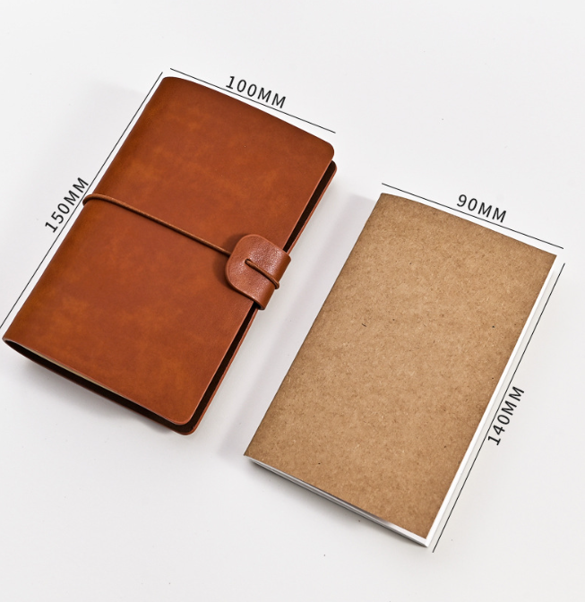 Leather Writing Journal Notebook Refillable,Handmade Travelers Notebook