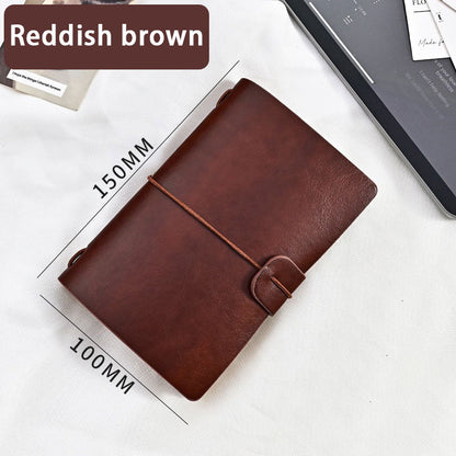Leather Writing Journal Notebook Refillable,Handmade Travelers Notebook