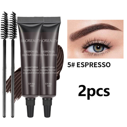 2PCS Eyebrow Gel Three Dimensional Eyebrow Dye Cream