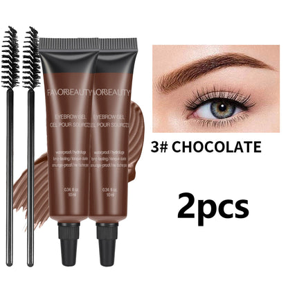 2PCS Eyebrow Gel Three Dimensional Eyebrow Dye Cream