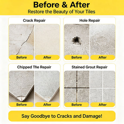 Quick-Drying Tile Repair Glue, Multifunctional Tile Stone Crack Repair Kit