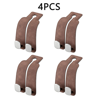 4PCS Car Seat Headrest Hook - Improved Car Seat Back Double Hooks