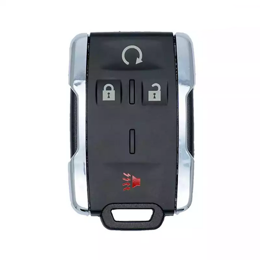 GM Chevrolet GMC 4 Button Remote Replacement Shell - Chrome Sides by Car & Truck Remotes