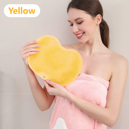 Silicone Bath Massage Cushion Brush with Suction Cups