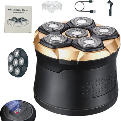 Bald Head Shaver LED Display Waterproof Rechargeable Long Battery